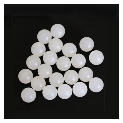 ZHGUIMING 5–20 Stück massive PTFE-Kunststoffperlen, massive, runde PTFE-Kugel, PTFE-Kugel, Membranpumpenperlen, PTFE-Lager, F4, Kugeldurchmesser = 1 mm – 28 mm(2mm (20pcs)) von PSDFJAD