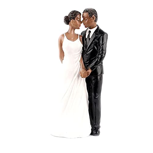 Hochzeitstorte Toper Harz Afroamerikanische Paar Figur Kernstück Dekorationen für Hochzeitstag Cake Topper Hochzeitstorte Toper Harz Afroamerikanische Paar Figur Kernstück Dekorationen für Hochzeitstag Cake Topper von PSFDEWT