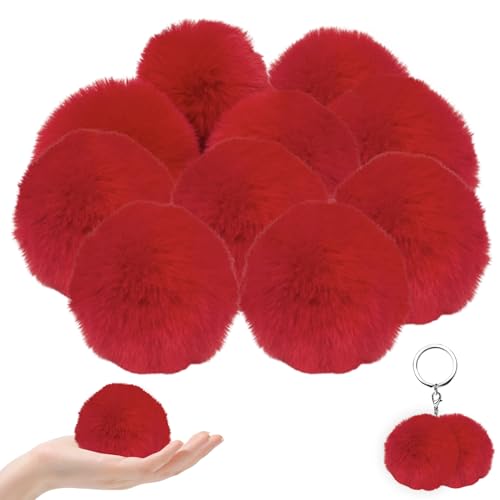 Pompoms zum Handwerk 10pcs 3, 15 Zoll Weiche Pom Pom Craft DIY Mini Pompom -Kugeln für Haarzubehör, Hochzeiten, Geburtstage, Weihnachtsdekor von PSFDEWT