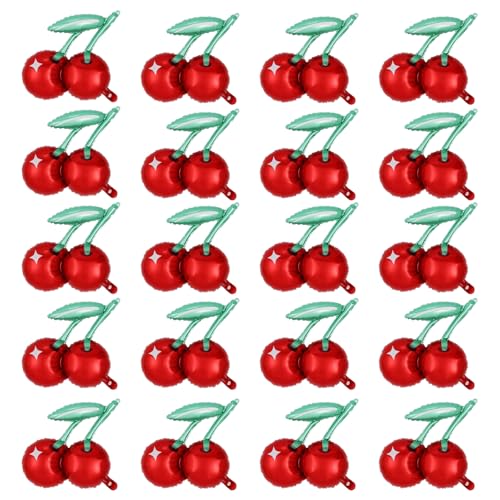 Kirsch-Luftballons, Kirsch-Geburtstagsdekoration, 50,8 cm, niedliche Kirschballons, 20 Stück, rote Fruchtballons, Kirsch-Party-Dekorationen für Sommer-Motto-Party, Babyparty, 50,8 cm Kirsch-Luftballons, Kirsch-Geburtstagsdekoration, 50,8 cm, niedliche Kirschballons, 20 Stück, rote Fruchtballons, Kirsch-Party-Dekorationen für Sommer-Motto-Party, Babyparty, 50,8 cm von PSFYRN