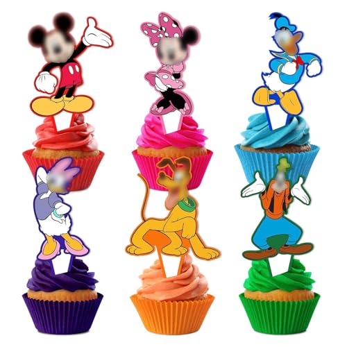 Tortenaufsatz, Happy Birthday-Kuchendekorationen, 24 Stück, personalisierte Kuchendekorationen für Kinder, ideal für Geburtstagsessen und Outdoor-Aktivitäten, Themenparty-Zubehör, Dekoration Tortenaufsatz, Happy Birthday-Kuchendekorationen, 24 Stück, personalisierte Kuchendekorationen für Kinder, ideal für Geburtstagsessen und Outdoor-Aktivitäten, Themenparty-Zubehör, Dekoration von PSFYRN