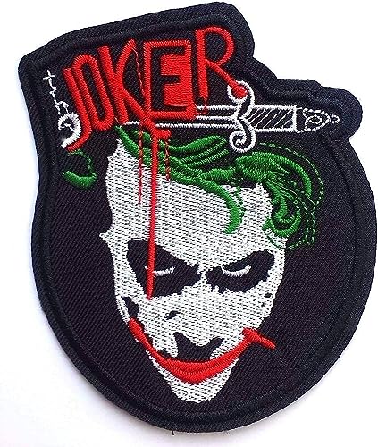 PSL: Mehrfarbiger, großer Aufnäher zum Aufbügeln, Motiv: The Joker Fan Art, Größe: 8 cm x 10.1 cm, Stickerei, Comic, Pop Art, Embroidered Patch PSL: Mehrfarbiger, großer Aufnäher zum Aufbügeln, Motiv: The Joker Fan Art, Größe: 8 cm x 10.1 cm, Stickerei, Comic, Pop Art, Embroidered Patch von PSL
