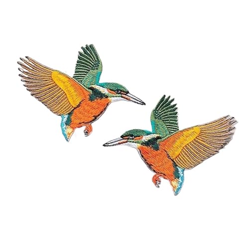 1 Paar Stickerei-Patch, Schwalben-Stickaufkleber, Reparatur(Color-2) von PSNKLMM