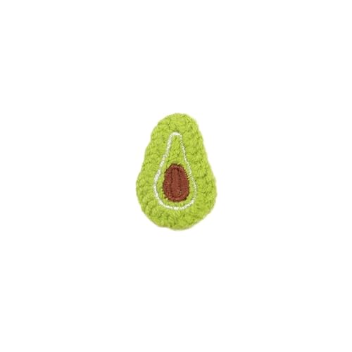 10 Stück bestickte Stoffaufkleber, Cartoon-Frucht-Serie, kleine gestrickte Haar-Accessoires, Kleidung, Erdbeer-Patches, handgenäht, DIY(6) von PSNKLMM