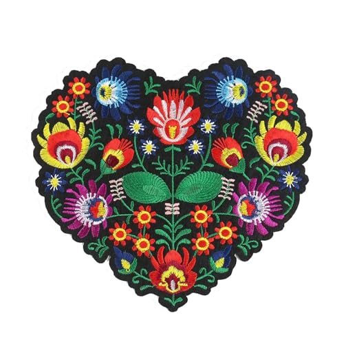 2 Stück große Herz-Blumen-Patch, 3D-Stickerei-Applikation, for Aufbügeln, for Kleidung, Accessoires, ethnische DIY-Bekleidung, Nähzubehör 2 Stück große Herz-Blumen-Patch, 3D-Stickerei-Applikation, for Aufbügeln, for Kleidung, Accessoires, ethnische DIY-Bekleidung, Nähzubehör von PSNKLMM