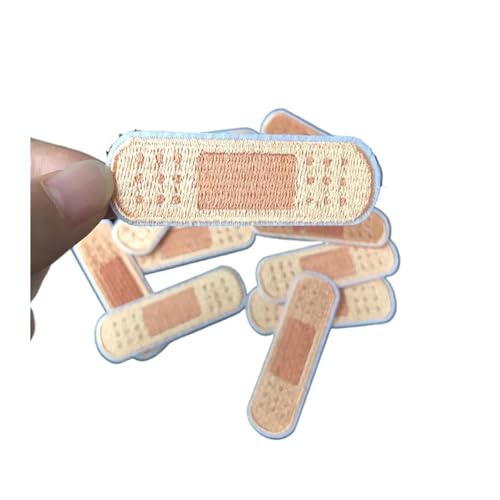 3 Stücke Kreuz Verband Stickerei Reparatur Patches Tasche Jacke Jeans Cartoon Eisen Auf Parch for Kleidung Kleine Kleber Aufkleber(Type A) von PSNKLMM