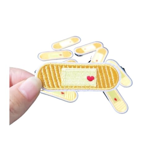3 Stücke Kreuz Verband Stickerei Reparatur Patches Tasche Jacke Jeans Cartoon Eisen Auf Parch for Kleidung Kleine Kleber Aufkleber(Type B) von PSNKLMM