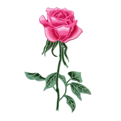Große weiche Rosenblüten-Aufkleber for Aufnähen for Kleidung, Dekoration, Stickerei, Blumenaufnäher for Kostümkleidung, DIY(Small Pink) von PSNKLMM