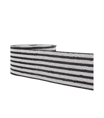 PST Gummiband, 10 m, gestreift, Schwarz/Weiß/Schwarz – Größe 50 mm PST Gummiband, 10 m, gestreift, Schwarz/Weiß/Schwarz – Größe 50 mm von PST