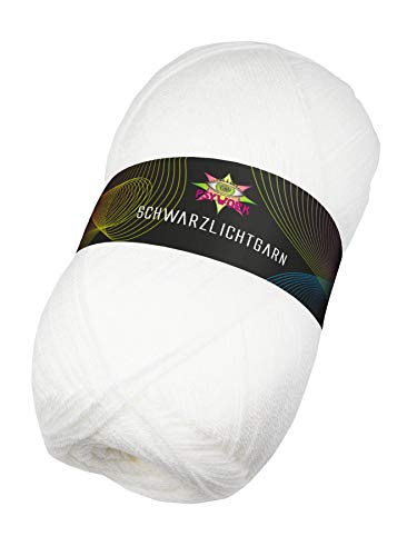 PSYWORK 400g Schwarzlicht Wolle Neon Weiß PSYWORK 400g Schwarzlicht Wolle Neon Weiß von PSYWORK