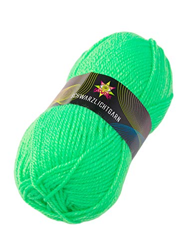 PSYWORK 50g Schwarzlicht Wolle Neon | Grün | Strickgarn aus 100% Polyacryl | zum Häkeln & Stricken | fluoreszierend leuchtend | UV-aktiv | DIY | Basteln | StringArt | Handarbeit PSYWORK 50g Schwarzlicht Wolle Neon | Grün | Strickgarn aus 100% Polyacryl | zum Häkeln & Stricken | fluoreszierend leuchtend | UV-aktiv | DIY | Basteln | StringArt | Handarbeit von PSYWORK