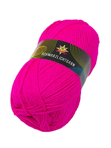 PSYWORK 50g Schwarzlicht Wolle Neon | Pink | Strickgarn aus 100% Polyacryl | zum Häkeln & Stricken | fluoreszierend leuchtend | UV-aktiv | DIY | Basteln | StringArt | Handarbeit PSYWORK 50g Schwarzlicht Wolle Neon | Pink | Strickgarn aus 100% Polyacryl | zum Häkeln & Stricken | fluoreszierend leuchtend | UV-aktiv | DIY | Basteln | StringArt | Handarbeit von PSYWORK