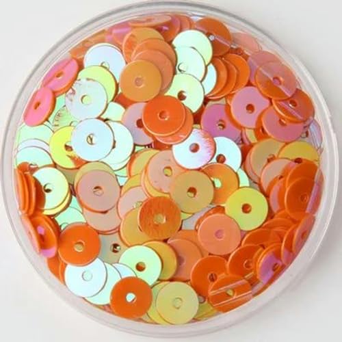 3 mm, 4 mm, 5 mm, 6 mm, flache, runde, lose PVC-Pailletten, Nähen von Kleidungszubehör, Pailletten zum Konfetti-Basteln-AB Orange-6 mm, 720 Stück, 10 g 3 mm, 4 mm, 5 mm, 6 mm, flache, runde, lose PVC-Pailletten, Nähen von Kleidungszubehör, Pailletten zum Konfetti-Basteln-AB Orange-6 mm, 720 Stück, 10 g von PTBMBZ