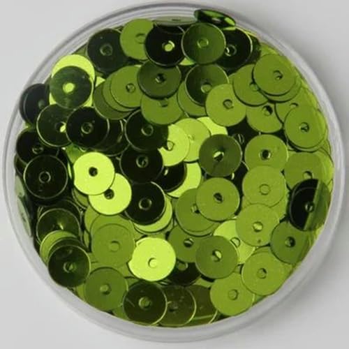 mm, 4 mm, 5 mm, 6 mm, flache, runde, lose PVC-Pailletten, zum Nähen von Kleidungszubehör, Pailletten zum Konfetti-Basteln-Hellgrün-6 mm, 720 Stück, 10 g mm, 4 mm, 5 mm, 6 mm, flache, runde, lose PVC-Pailletten, zum Nähen von Kleidungszubehör, Pailletten zum Konfetti-Basteln-Hellgrün-6 mm, 720 Stück, 10 g von PTBMBZ