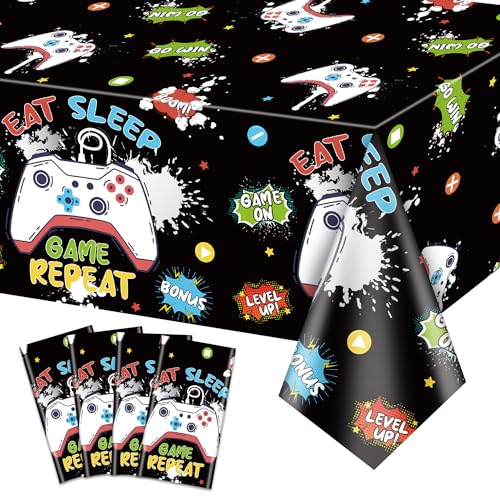 4Pcs Aquarell Spiel Tischdecken, Video Game Party Tischdecken, Rechteckige Tischdekoration Gaming Geburtstag Partyzubehör Für Jungen Video Game Geburtstag Dekorationen, 130 X 220cm 4Pcs Aquarell Spiel Tischdecken, Video Game Party Tischdecken, Rechteckige Tischdekoration Gaming Geburtstag Partyzubehör Für Jungen Video Game Geburtstag Dekorationen, 130 X 220cm von PTECDROTS