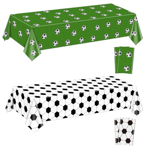 4Pcs Fußball-Tischdecken, Fußball-Muster-Party-Tischdecke, rechteckige Gras-Tischdecken für Kinder Fußball-Thema Fan-Sport-Veranstaltung Spiel Tag Fußball Geburtstag Party Supplies, 130 x 220cm 4Pcs Fußball-Tischdecken, Fußball-Muster-Party-Tischdecke, rechteckige Gras-Tischdecken für Kinder Fußball-Thema Fan-Sport-Veranstaltung Spiel Tag Fußball Geburtstag Party Supplies, 130 x 220cm von PTECDROTS