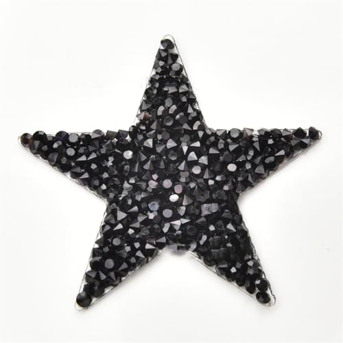 10 Stück Glitzer Sterne zum Aufbügeln Glitzer Fünfzackiger Stern Pailetten Patches Applikation Flicken Aufbügler Bügelflicken Patches Handwerk Zubehör für Jeans Jacken Kleidung Hut Nähen -Schwarz 10 Stück Glitzer Sterne zum Aufbügeln Glitzer Fünfzackiger Stern Pailetten Patches Applikation Flicken Aufbügler Bügelflicken Patches Handwerk Zubehör für Jeans Jacken Kleidung Hut Nähen -Schwarz von PTNKUIIY