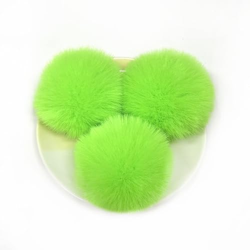 10 Stück Kunstfell Pompon Fellbommel 6cm Flauschiger Pompon Fellbommel für Damen Mädchen Tasche Mützen Anhängern Dekoration DIY Fell Pom Poms für Hüte Schuhe Schals Strickmütze Zubehör-Grün #2 10 Stück Kunstfell Pompon Fellbommel 6cm Flauschiger Pompon Fellbommel für Damen Mädchen Tasche Mützen Anhängern Dekoration DIY Fell Pom Poms für Hüte Schuhe Schals Strickmütze Zubehör-Grün #2 von PTNKUIIY