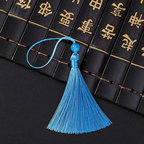PTNKUIIY 10 Stücke Mini Quasten - 13CM Seidig Quasten Anhänger Mini Tassel Anhänger Charm als Lesezeichen handgefertigte Troddeln Quasten für DIY Schmuck Ohrring Schlüsselanhänger -Himmelblau PTNKUIIY 10 Stücke Mini Quasten - 13CM Seidig Quasten Anhänger Mini Tassel Anhänger Charm als Lesezeichen handgefertigte Troddeln Quasten für DIY Schmuck Ohrring Schlüsselanhänger -Himmelblau von PTNKUIIY