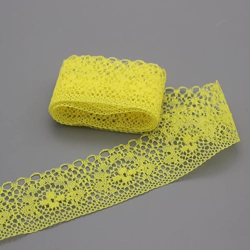 10 Yard Spitzenband,Elastizität Spitzenborte Spitzenband Spitzenbordüre Zierband Spitze Blume Borte Breite 4cm Baumwolle Vintage-Stil Häkelspitze Häkel-Borte für Nähen Handwerk DIY-Kleid,Gelb 10 Yard Spitzenband,Elastizität Spitzenborte Spitzenband Spitzenbordüre Zierband Spitze Blume Borte Breite 4cm Baumwolle Vintage-Stil Häkelspitze Häkel-Borte für Nähen Handwerk DIY-Kleid,Gelb von PTNKUIIY