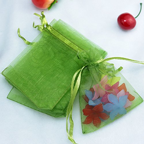 100 Stück Organzabeutel Organzasäckchen,9x12cm Geschenkbeutel Organza Schmuckbeutel Hochzeit-Säckchen Klein Organza Beutel Netzbeutel mit Kordelzug für Hochzeit,Geburtstag,Weihnachten, Grün #3 100 Stück Organzabeutel Organzasäckchen,9x12cm Geschenkbeutel Organza Schmuckbeutel Hochzeit-Säckchen Klein Organza Beutel Netzbeutel mit Kordelzug für Hochzeit,Geburtstag,Weihnachten, Grün #3 von PTNKUIIY