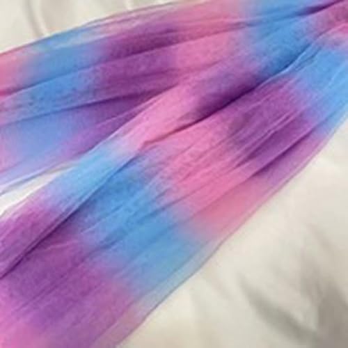 150cm * 1m Regenbogen Sparkly Stoff Netzstoff Hochzeit Dekoration Stoff Tüll Decor für Tutu-Röcke, Basteln,Geschenk Schleife,Stuhlbänder Hochzeit,Hochzeit Party Bankett Deko DIY handgemachte Kleidung von PTNKUIIY