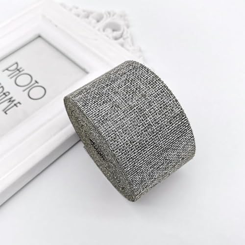2 Rolle Juteband,5cm Breit 10 Meter Sackleinen Juteband Burlap Vintage Geschenkband Sackleinen Stoff Dekoband für Hochzeitdeko Geschenkverpackung Basteln Handwerk Weihnachten, Herbstkranz -Grau 2 Rolle Juteband,5cm Breit 10 Meter Sackleinen Juteband Burlap Vintage Geschenkband Sackleinen Stoff Dekoband für Hochzeitdeko Geschenkverpackung Basteln Handwerk Weihnachten, Herbstkranz -Grau von PTNKUIIY
