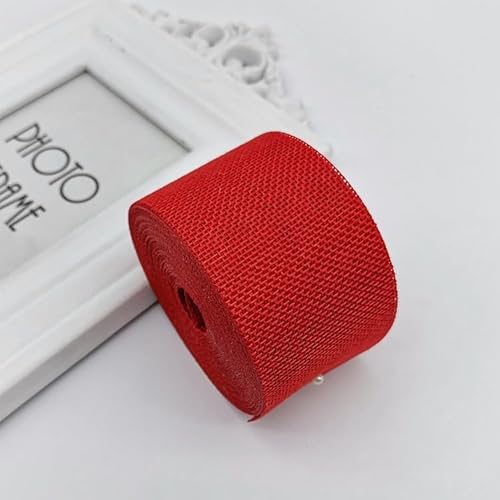 2 Rolle Juteband,5cm Breit 10 Meter Sackleinen Juteband Burlap Vintage Geschenkband Sackleinen Stoff Dekoband für Hochzeitdeko Geschenkverpackung Basteln Handwerk Weihnachten, Herbstkranz -Rot 2 Rolle Juteband,5cm Breit 10 Meter Sackleinen Juteband Burlap Vintage Geschenkband Sackleinen Stoff Dekoband für Hochzeitdeko Geschenkverpackung Basteln Handwerk Weihnachten, Herbstkranz -Rot von PTNKUIIY
