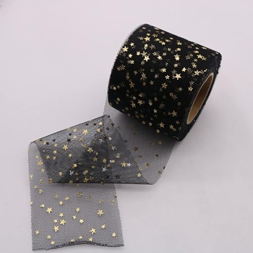 25 Yard * 6cm Mesh Glitzer Band Schimmer Sheer Transparentes Schleifenband zum Basteln Geschenkverpackung Mesh Band für Haus Party Geschenkverpackung Kranz DIY Handwerk Blumensträuße Deko-Schwarz 25 Yard * 6cm Mesh Glitzer Band Schimmer Sheer Transparentes Schleifenband zum Basteln Geschenkverpackung Mesh Band für Haus Party Geschenkverpackung Kranz DIY Handwerk Blumensträuße Deko-Schwarz von PTNKUIIY