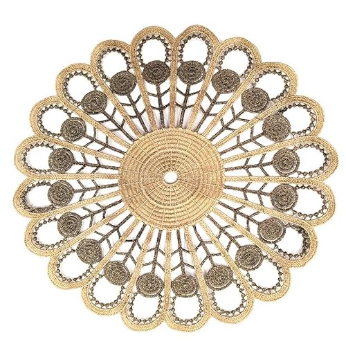 4 Stück Runde Bestickte Tischmatte,26-28cm Gold Spitze Runde Tischmatte Spitzendeckchen Häkeldeckchen Blume bestickte Tischmatte,Vintage-Tassenmatte, Vasenmatte für Heimdekoration Küche,Party,Hochzeit 4 Stück Runde Bestickte Tischmatte,26-28cm Gold Spitze Runde Tischmatte Spitzendeckchen Häkeldeckchen Blume bestickte Tischmatte,Vintage-Tassenmatte, Vasenmatte für Heimdekoration Küche,Party,Hochzeit von PTNKUIIY