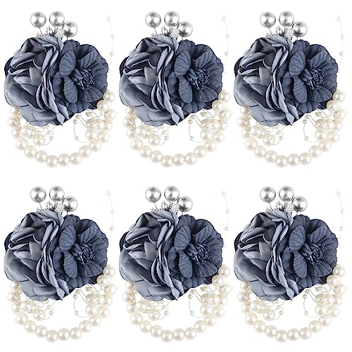 6 Stück Hochzeit Handgelenksblume, Handgelenk Hand Blume Korsage Brautjungfer Handgelenk Blume,Elastisch Perle Handgelenk Corsage für Braut Brautjungfern Hochzeit,Festival,Strand Party,Abschlussball 6 Stück Hochzeit Handgelenksblume, Handgelenk Hand Blume Korsage Brautjungfer Handgelenk Blume,Elastisch Perle Handgelenk Corsage für Braut Brautjungfern Hochzeit,Festival,Strand Party,Abschlussball von PTNKUIIY