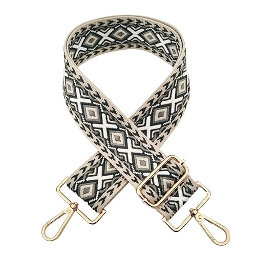 72 -130CM Verstellbarer Schultergurt für Taschen 5cm Boho-Stil Taschengurt Schulterriemen Breit mit Karabiner Gold Taschenhenkel Umhängegurt für Taschen und Handtaschen DIY Zubehör -hellgrau Weiß 72 -130CM Verstellbarer Schultergurt für Taschen 5cm Boho-Stil Taschengurt Schulterriemen Breit mit Karabiner Gold Taschenhenkel Umhängegurt für Taschen und Handtaschen DIY Zubehör -hellgrau Weiß von PTNKUIIY