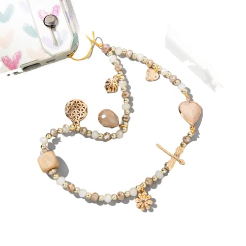 Böhmische Anti-verlorene Handykette, Universale Telefonkette Bunte Perlen Liebe Herz Telefon Lanyard Handschlaufe Perlen Kette Handyanhänger Handy Charm Handy Lanyard Handy Schmuck für Frauen,Gold Böhmische Anti-verlorene Handykette, Universale Telefonkette Bunte Perlen Liebe Herz Telefon Lanyard Handschlaufe Perlen Kette Handyanhänger Handy Charm Handy Lanyard Handy Schmuck für Frauen,Gold von PTNKUIIY