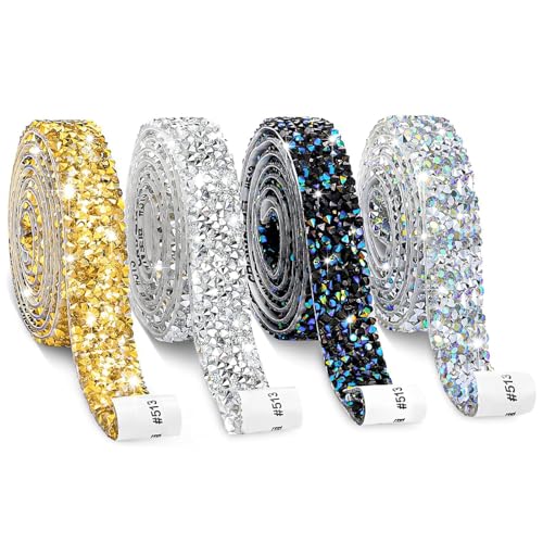 Kristall Strassband Rolle Selbstklebende,5 Yard * 20mm Harz Diamant Band Selbstklebendes Strass Bling Band Diamant Dekoration Aufkleber für Auto Handwerk Hochzeit Dekoration -Gemischte Farben Kristall Strassband Rolle Selbstklebende,5 Yard * 20mm Harz Diamant Band Selbstklebendes Strass Bling Band Diamant Dekoration Aufkleber für Auto Handwerk Hochzeit Dekoration -Gemischte Farben von PTNKUIIY