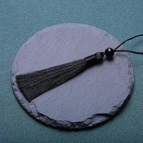 PTNKUIIY 10 Stücke Mini Quasten - 13CM Seidig Quasten Anhänger Mini Tassel Anhänger Charm als Lesezeichen handgefertigte Troddeln Quasten für DIY Schmuck Ohrring Schlüsselanhänger -Schwarz PTNKUIIY 10 Stücke Mini Quasten - 13CM Seidig Quasten Anhänger Mini Tassel Anhänger Charm als Lesezeichen handgefertigte Troddeln Quasten für DIY Schmuck Ohrring Schlüsselanhänger -Schwarz von PTNKUIIY