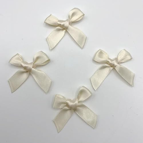 PTNKUIIY 100 Stück Mini Satinband Schleifen, Mini-Satin-Schleifen Bögen aus Polyester dekorative Schleife Zubehör für Hochzeitsdekoration,Basteln, Nähen, Dekoration von Geschenken 3.5CM*3.2CM-Beige PTNKUIIY 100 Stück Mini Satinband Schleifen, Mini-Satin-Schleifen Bögen aus Polyester dekorative Schleife Zubehör für Hochzeitsdekoration,Basteln, Nähen, Dekoration von Geschenken 3.5CM*3.2CM-Beige von PTNKUIIY
