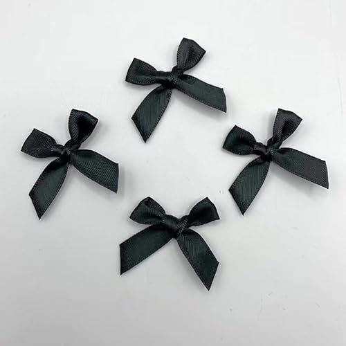 PTNKUIIY 100 Stück Mini Satinband Schleifen, Mini-Satin-Schleifen Bögen aus Polyester dekorative Schleife Zubehör für Hochzeitsdekoration,Basteln, Nähen, Dekoration von Geschenken 3.5CM*3.2CM-Schwarz PTNKUIIY 100 Stück Mini Satinband Schleifen, Mini-Satin-Schleifen Bögen aus Polyester dekorative Schleife Zubehör für Hochzeitsdekoration,Basteln, Nähen, Dekoration von Geschenken 3.5CM*3.2CM-Schwarz von PTNKUIIY