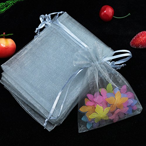 PTNKUIIY 100 Stück Organzabeutel Organzasäckchen,11x16cm Geschenkbeutel Organza Schmuckbeutel Hochzeit-Säckchen Klein Organza Beutel Netzbeutel mit Kordelzug für Hochzeit,Geburtstag,Weihnachten, Grau PTNKUIIY 100 Stück Organzabeutel Organzasäckchen,11x16cm Geschenkbeutel Organza Schmuckbeutel Hochzeit-Säckchen Klein Organza Beutel Netzbeutel mit Kordelzug für Hochzeit,Geburtstag,Weihnachten, Grau von PTNKUIIY