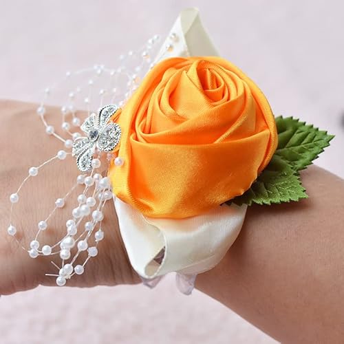 PTNKUIIY 2 Stück Hochzeit Handgelenk Blumen,Blumenarmband Handgelenk mit Perle Blumenstrauß Handgelenk Corsage Handgelenk Hand Blume Armband Für Hochzeit Mottoparty Deko Hochzeit Dekor -Orange PTNKUIIY 2 Stück Hochzeit Handgelenk Blumen,Blumenarmband Handgelenk mit Perle Blumenstrauß Handgelenk Corsage Handgelenk Hand Blume Armband Für Hochzeit Mottoparty Deko Hochzeit Dekor -Orange von PTNKUIIY