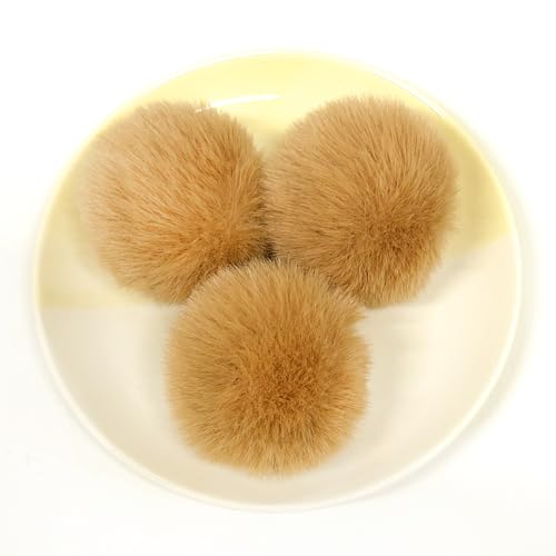 PTNKUIIY 20 Stück Kunstfell Pompon Kunstfell Bommel - 4cm Fellbommel mit Elastischer Schlaufe Flauschige Kugeln zum Stricken von Hüten, Schals, Taschen und Anhängern Bastelprojekte-braun @ PTNKUIIY 20 Stück Kunstfell Pompon Kunstfell Bommel - 4cm Fellbommel mit Elastischer Schlaufe Flauschige Kugeln zum Stricken von Hüten, Schals, Taschen und Anhängern Bastelprojekte-braun @ von PTNKUIIY