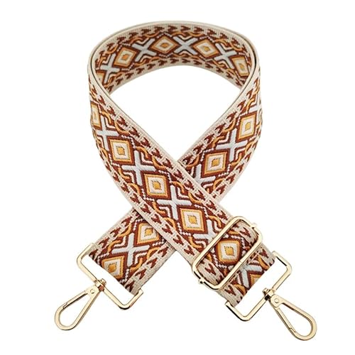 PTNKUIIY 72-130CM Verstellbarer Schultergurt für Taschen 5cm Boho-Stil Taschengurt Schulterriemen Breit mit Karabiner Gold Taschenhenkel Umhängegurt für Taschen und Handtaschen DIY Zubehör -Braun PTNKUIIY 72-130CM Verstellbarer Schultergurt für Taschen 5cm Boho-Stil Taschengurt Schulterriemen Breit mit Karabiner Gold Taschenhenkel Umhängegurt für Taschen und Handtaschen DIY Zubehör -Braun von PTNKUIIY