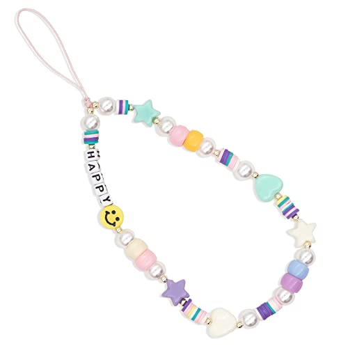 PTNKUIIY Böhmische Anti-Verlorene Handykette,Vintage Acryl Handy Charm Perlen Bunt Handy Lanyard Handgelenk Strap Telefon Anhänger Handy Schmuck Hängen Chian Schlüsselbund für Frauen Mädchen,Happy PTNKUIIY Böhmische Anti-Verlorene Handykette,Vintage Acryl Handy Charm Perlen Bunt Handy Lanyard Handgelenk Strap Telefon Anhänger Handy Schmuck Hängen Chian Schlüsselbund für Frauen Mädchen,Happy von PTNKUIIY