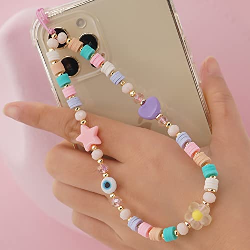 PTNKUIIY Handykette Perlen Handyanhänger, Böhmen Stil Bunte Perlen Telefon Kette Anti-Verlorene Handy Straps Acryl Handyschmuck Handgelenk Lanyard Schlüsselband für Frauen, Auto Schlüsselanhänger PTNKUIIY Handykette Perlen Handyanhänger, Böhmen Stil Bunte Perlen Telefon Kette Anti-Verlorene Handy Straps Acryl Handyschmuck Handgelenk Lanyard Schlüsselband für Frauen, Auto Schlüsselanhänger von PTNKUIIY