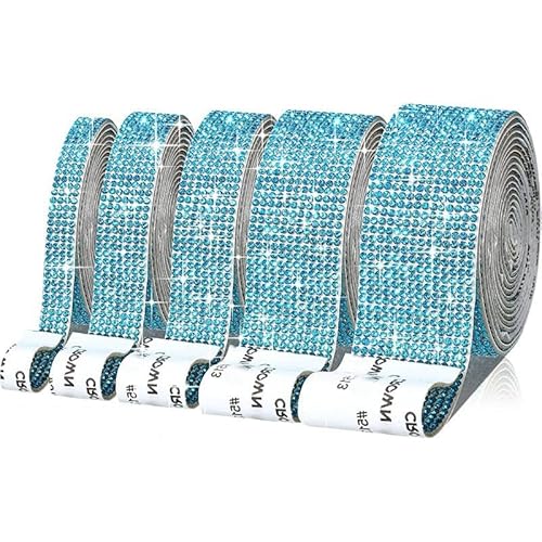 PTNKUIIY Kristall Strass Diamant Band,5 Yard * 2cm Breite Selbstklebendes Kristall Diamant Bänder Aufkleber Bling Strassband für Telefon Dekoration DIY Kunsthandwerk Basteln Projekt -Blau PTNKUIIY Kristall Strass Diamant Band,5 Yard * 2cm Breite Selbstklebendes Kristall Diamant Bänder Aufkleber Bling Strassband für Telefon Dekoration DIY Kunsthandwerk Basteln Projekt -Blau von PTNKUIIY