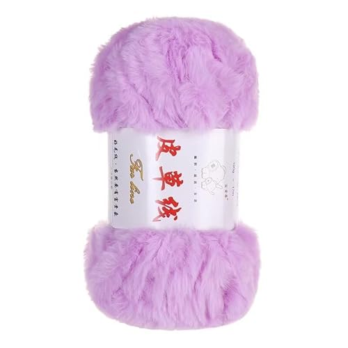 PTNKUIIY Kunstfellgarn Plüschgarn Häkelgarn -2 x 100 g weiches Pelzgarn Chunky Garn Flauschiges Garn zum Häkeln Stricken Pullover, Schal,Mütze Mänteln, Handschuhen Strickprojekten - Hellviolett PTNKUIIY Kunstfellgarn Plüschgarn Häkelgarn -2 x 100 g weiches Pelzgarn Chunky Garn Flauschiges Garn zum Häkeln Stricken Pullover, Schal,Mütze Mänteln, Handschuhen Strickprojekten - Hellviolett von PTNKUIIY
