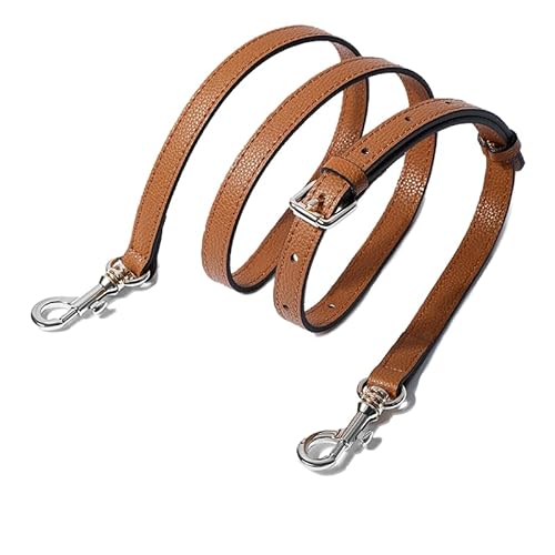PTNKUIIY Leder Schulterriemen Trageriemen Schultergurt für Taschen - 2,5CM Breit 110-130cm verstellbare Ersatz Taschengurt Gurt Riemen Tragegurt für DIY Damen Geldbörse Handtaschen -Braun von PTNKUIIY