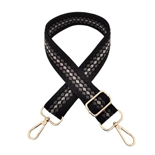 PTNKUIIY Taschengurt 72-130CM Verstellbarer Schultergurt für Taschen 3.8cm Breit Schulterriemen für Taschen Boho-Stil Ersatz Trageriemen Taschenhenkel für Tasche Handtaschen DIY Zubehör -Schwarz PTNKUIIY Taschengurt 72-130CM Verstellbarer Schultergurt für Taschen 3.8cm Breit Schulterriemen für Taschen Boho-Stil Ersatz Trageriemen Taschenhenkel für Tasche Handtaschen DIY Zubehör -Schwarz von PTNKUIIY