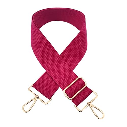 PTNKUIIY Taschengurt 72-130CM Verstellbarer Schultergurt für Taschen 5cm Breit Schulterriemen Taschengurt für Taschen Einfarbig Ersatz Tragegurt für Schultertasche Tragetaschen DIY Zubehör-Lila Rot von PTNKUIIY