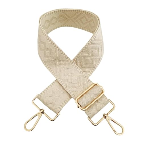 PTNKUIIY Verstellbarer Schultergurt für Taschen 5cm Breit Boho-Stil - Beige von PTNKUIIY