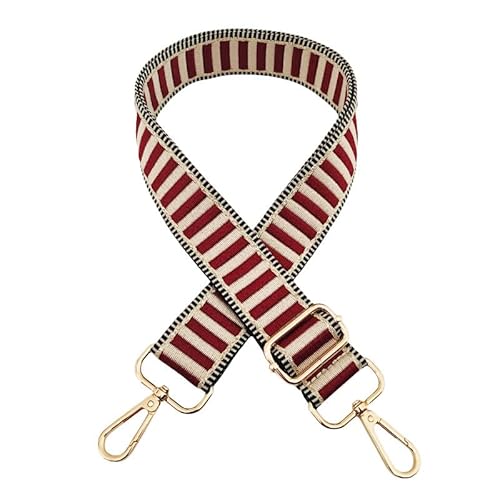 PTNKUIIY Taschengurt 72-130CM Verstellbarer Schultergurt für Taschen Schulterriemen Taschengurte zum Wechseln Ersatz Tragegurt Umhängegurt für Tragetaschen Handtaschen DIY Zubehör -weinrot von PTNKUIIY